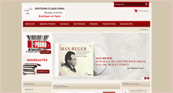 Desktop Screenshot of editionsclarafama.com